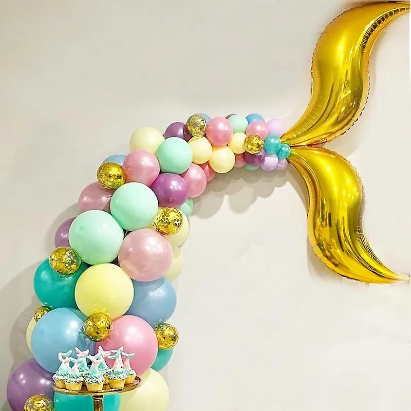 10 ADET 24 IN? S?EKILLI BALON BAL?K KUYRUK DALGAL? BALON DO?UM GN D?N PARTI DZENLEME BALON