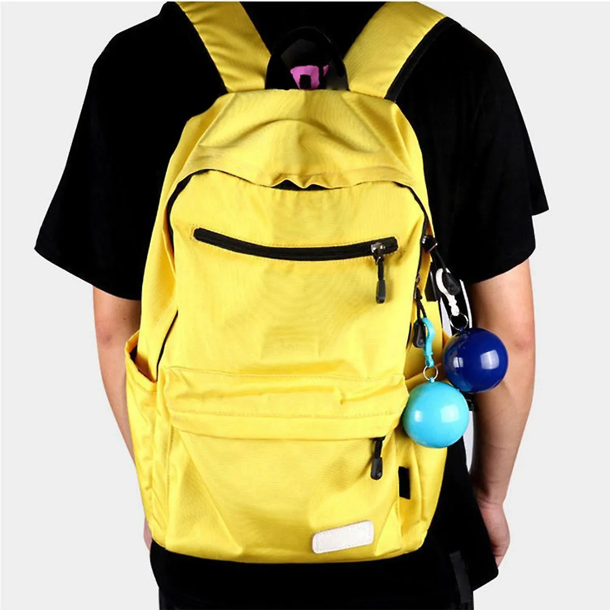 10PCS RAINCOAT BALL WITH HOOK DISPOSABLE THICKENED OUTDOOR EMERGENCY COATS WATERPROOF RAIN PONCHOS