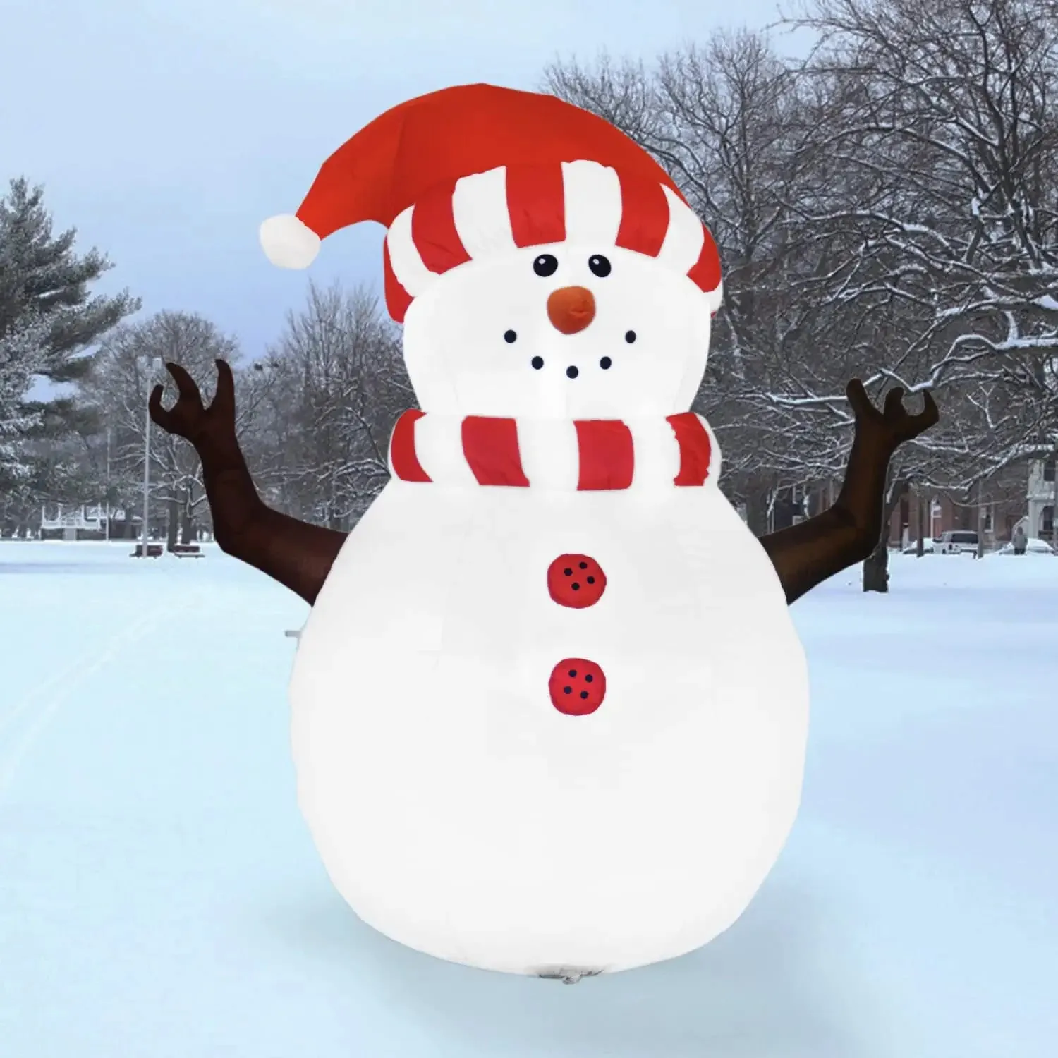5 FT Tall Christmas Inflatables Outdoor Snowman