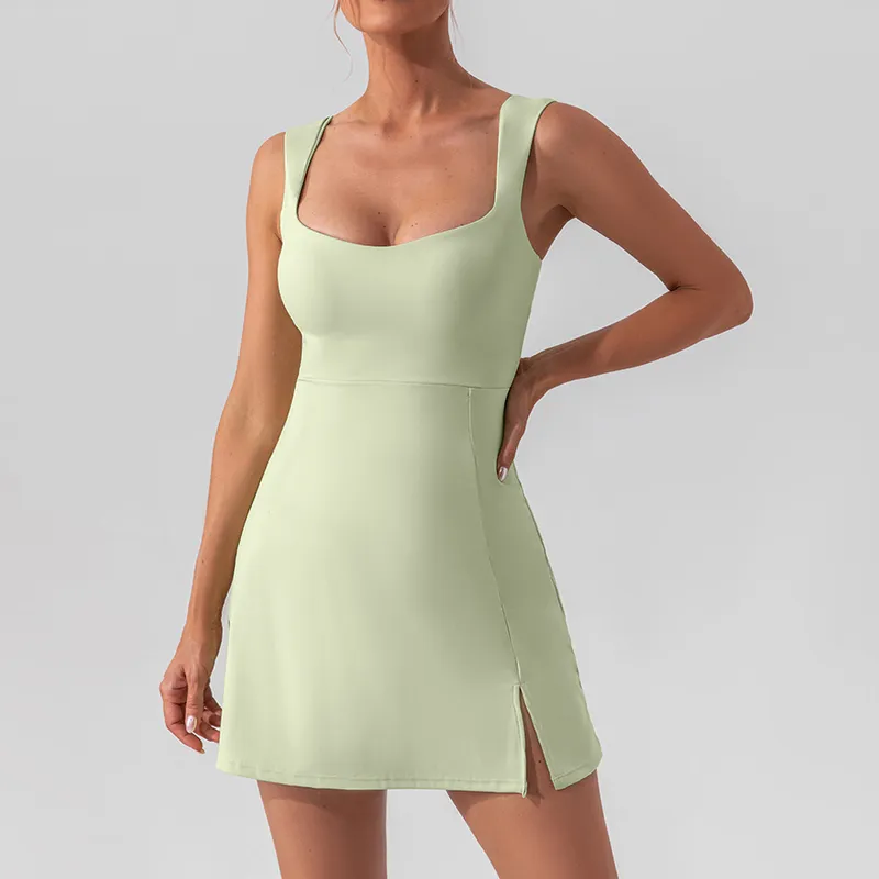 A154 Vestido de vestimenta para mujeres Diseñador Sexy Moda Fashion Yoga Mujeres Top Top Top Outdoor Golf Sports elástico Termin