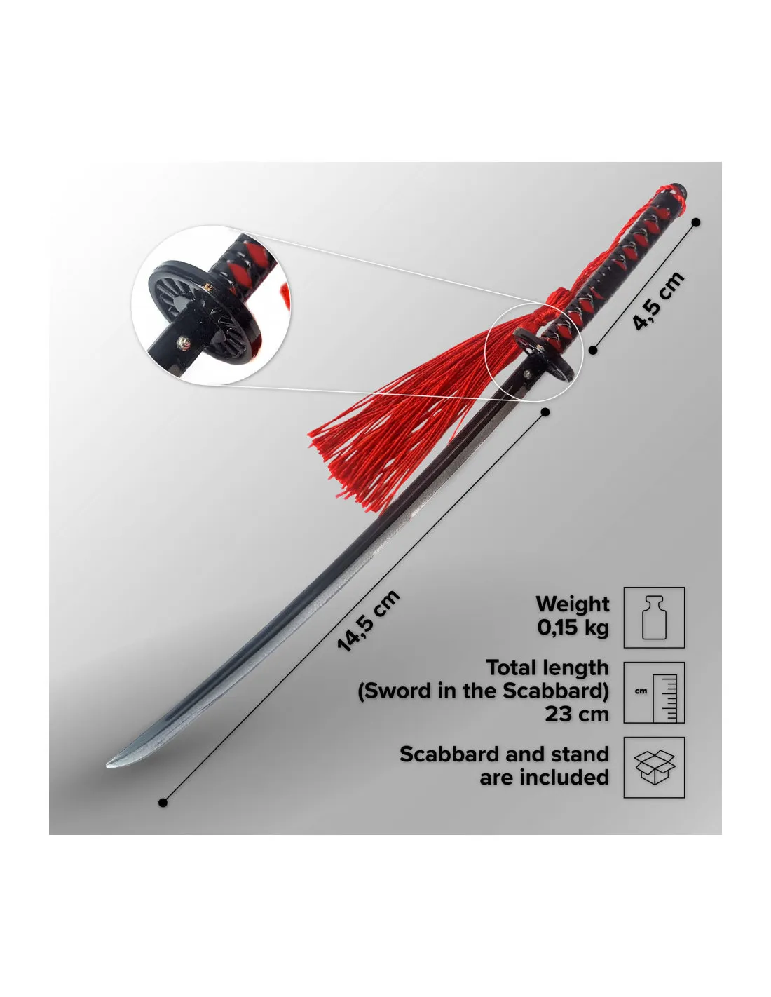 AbreCartas tipo katana de Tanjiro Kamado, Demon Slayer