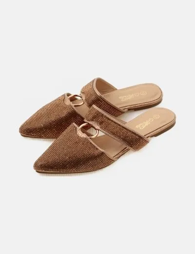 Alata Mule bronce combinado