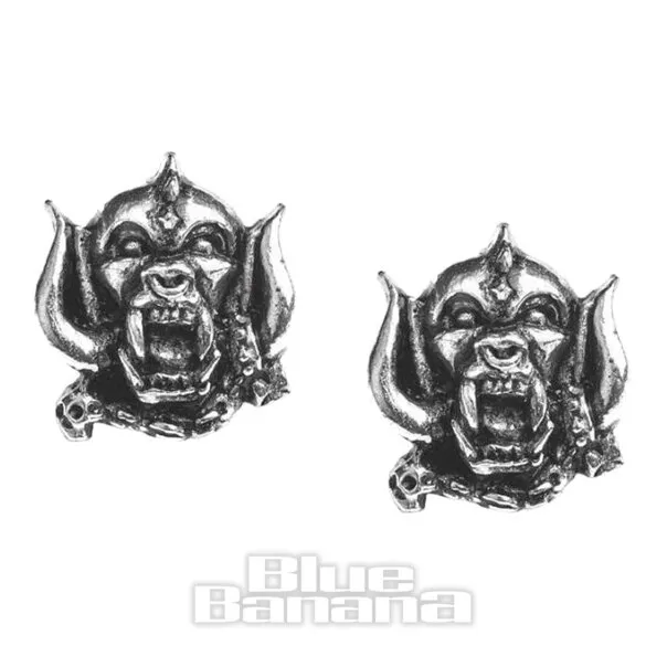 ALCHEMY ROCKS PENDIENTES OFICIALES DE MOTORHEAD CON LOGO WARPIG  PELTRE