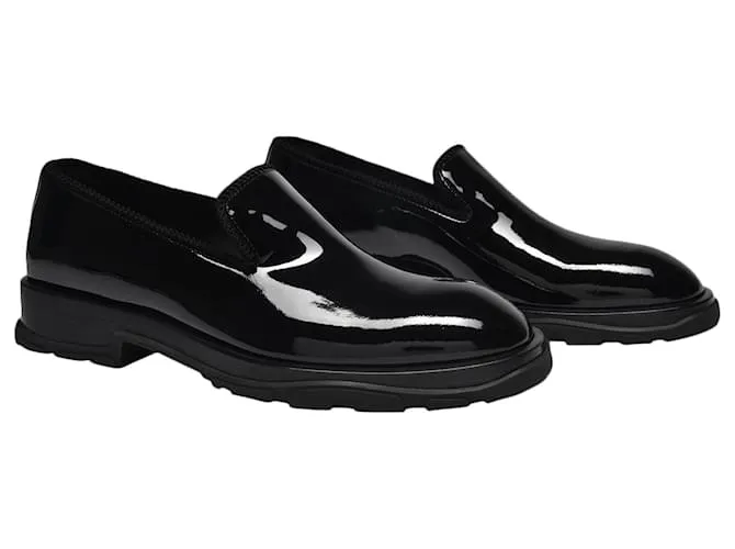 Alexander Mcqueen Mocasín en Piel Negro 
