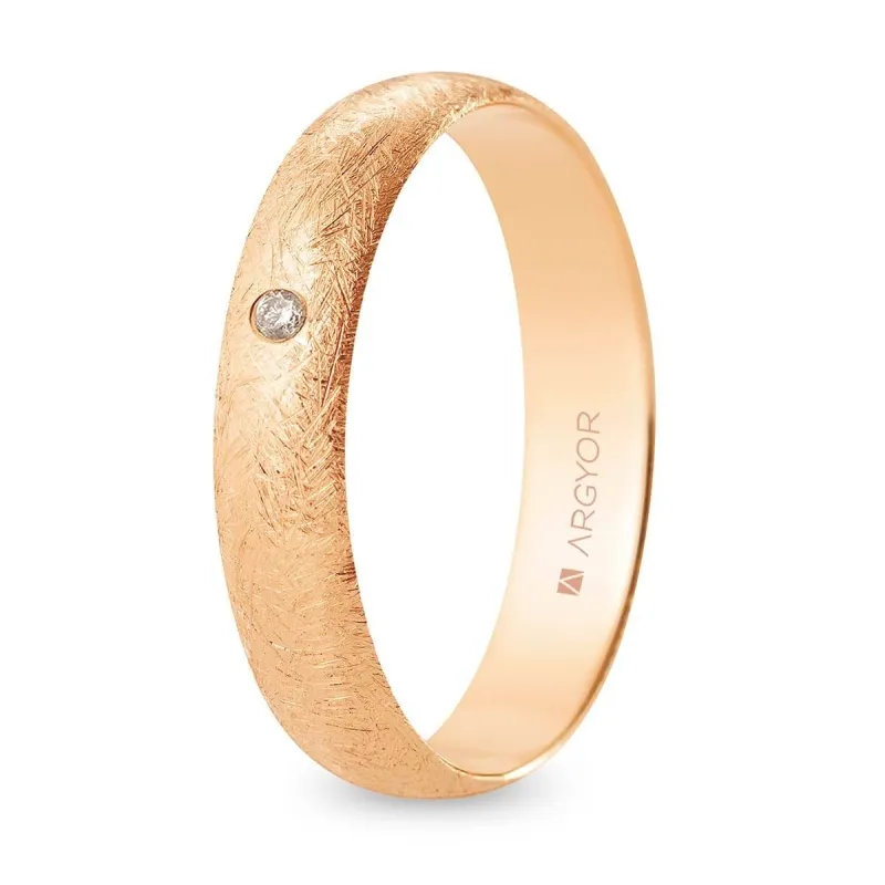 Alianza "Argyor" Diamante/Hielo Oro 18k 4.5mm (R45CH1D)
