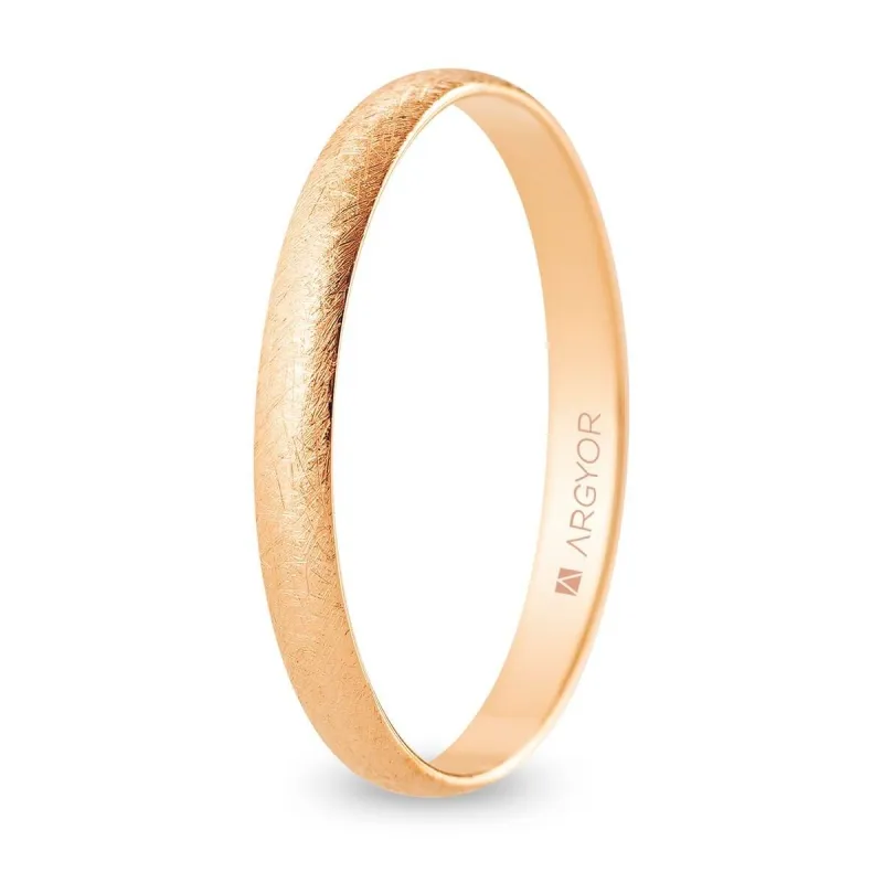 Alianza "Argyor" Hielo Oro 18k 2.5mm (R25RH00)