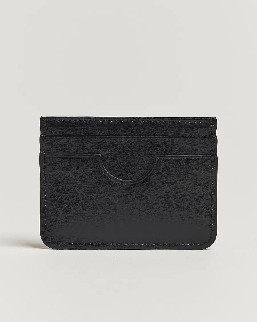 AMI Tonal Logo Leather Cardholder Black