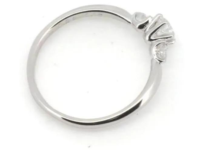 & Other Stories Anillo de diamante de platino PT900 0.29ct 0.15ct Tamaño 13 en excelente estado 