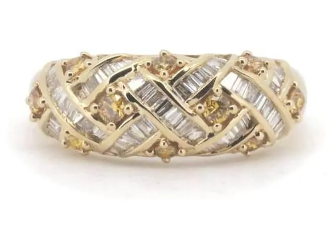 & Other Stories Anillo de diamante K18YG de segunda mano 0.35ct 0.05ct Tamaño 15 en excelente estado Dorado 