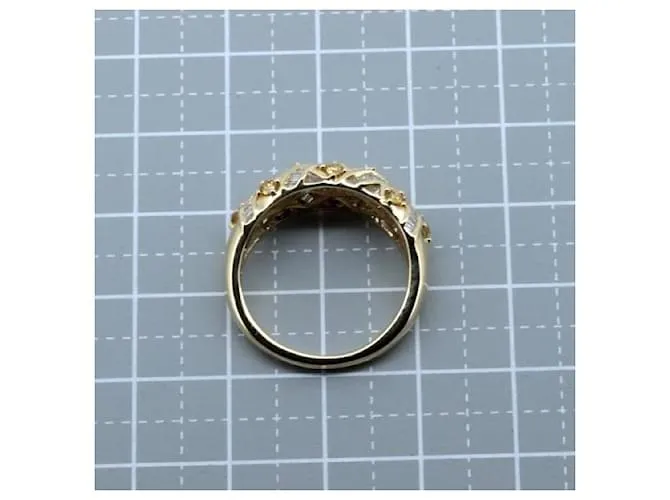 & Other Stories Anillo de diamante K18YG de segunda mano 0.35ct 0.05ct Tamaño 15 en excelente estado Dorado 