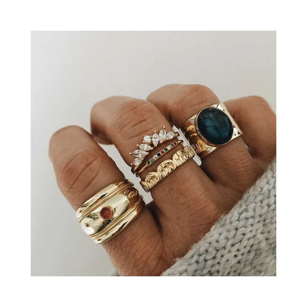 Anillo Alegra Multicolor Oro