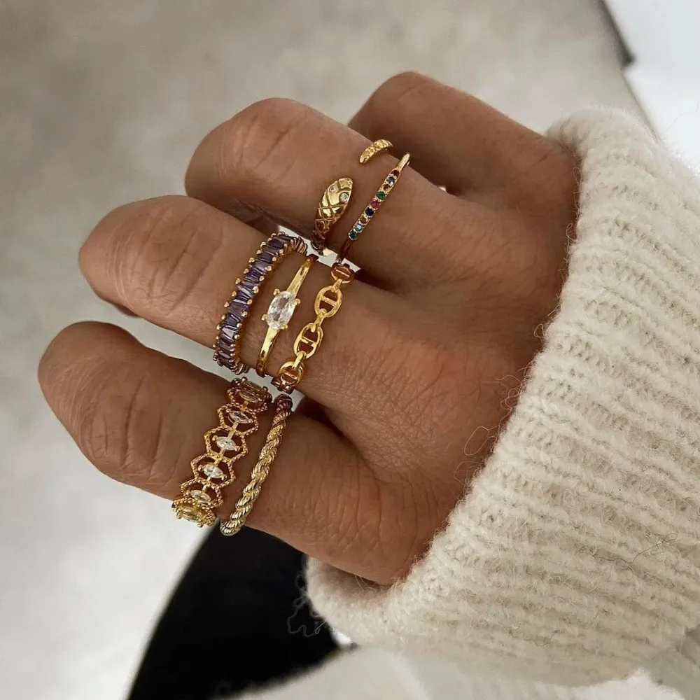 Anillo Alegra Multicolor Oro