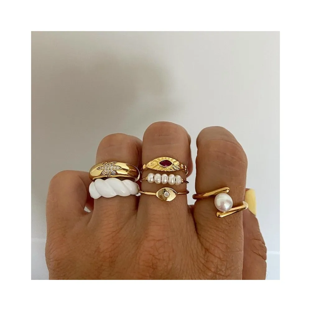 Anillo Anahí Rubí Oro