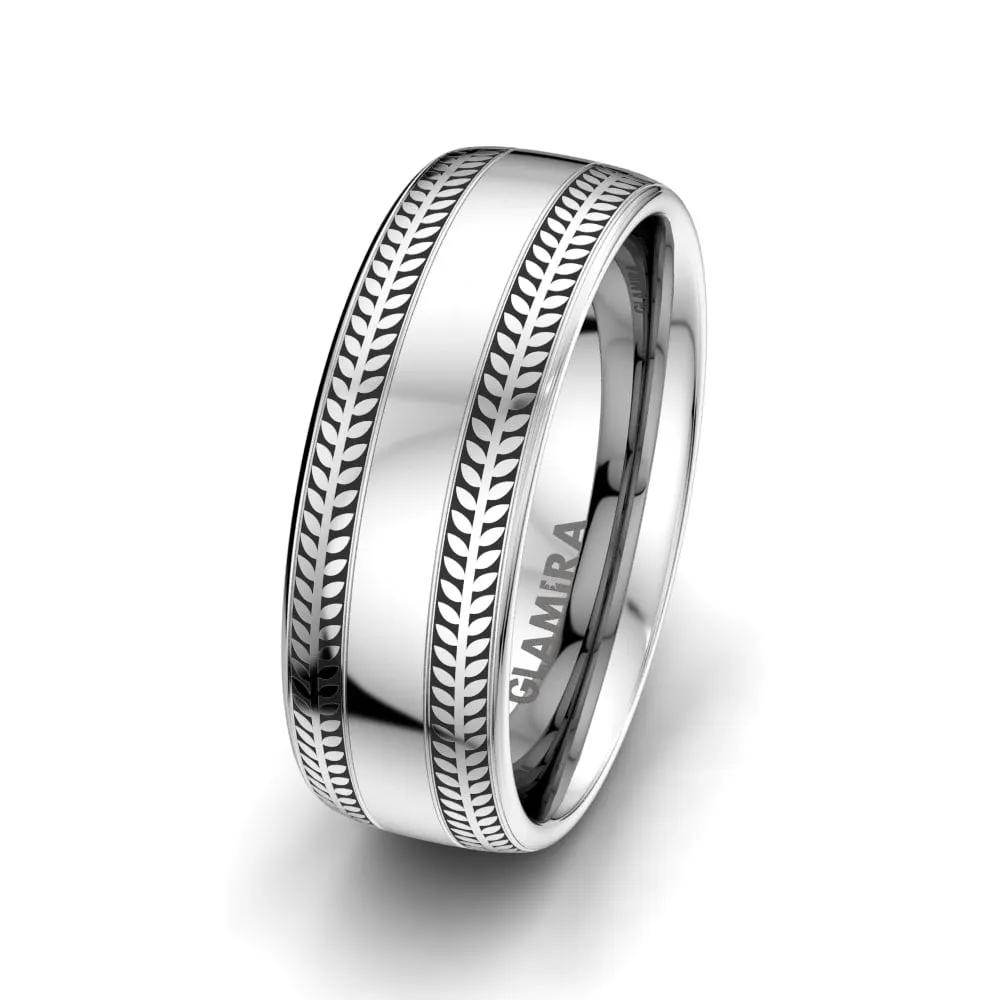 Anillo Boda Hombre Ornate Hard 8 mm