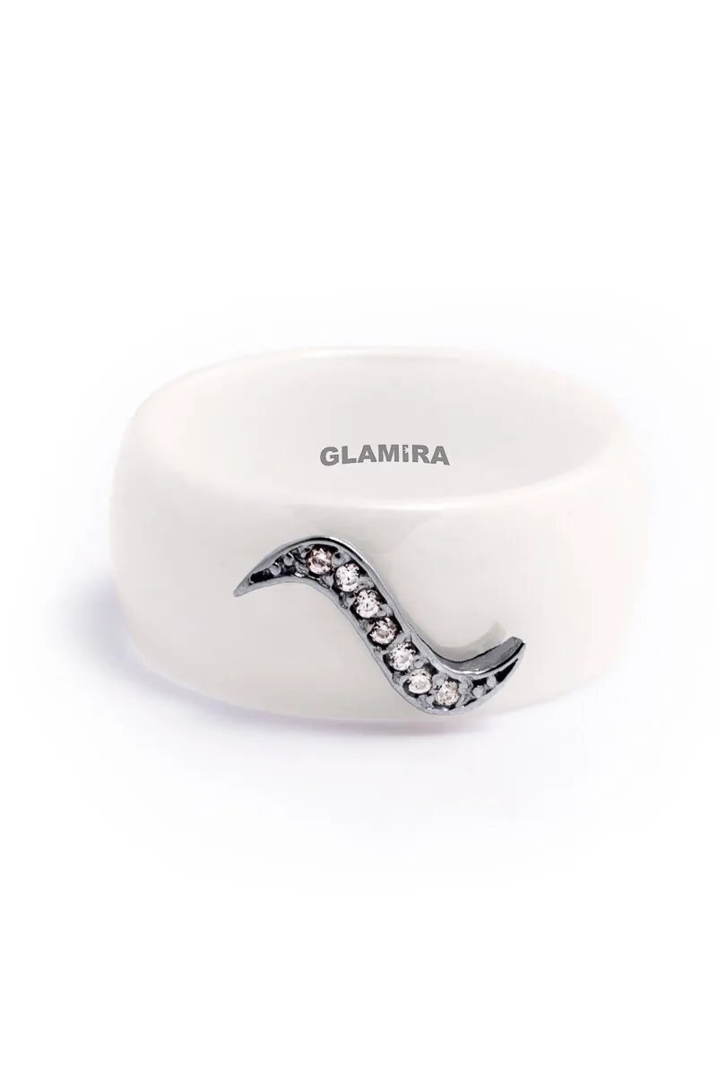 Anillo Boda Mujer Ceramic Night