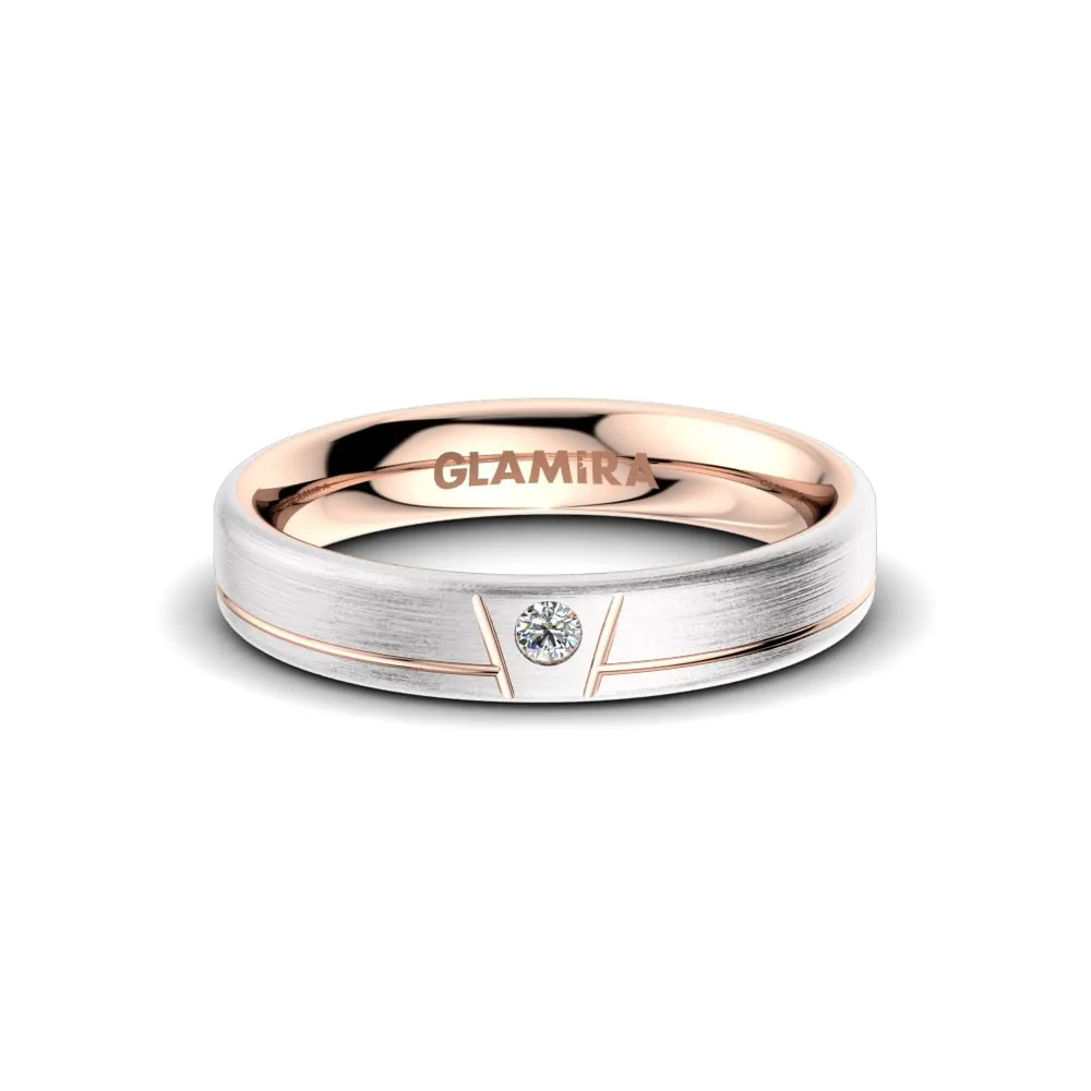 Anillo Boda Mujer Shining Moon 4 mm