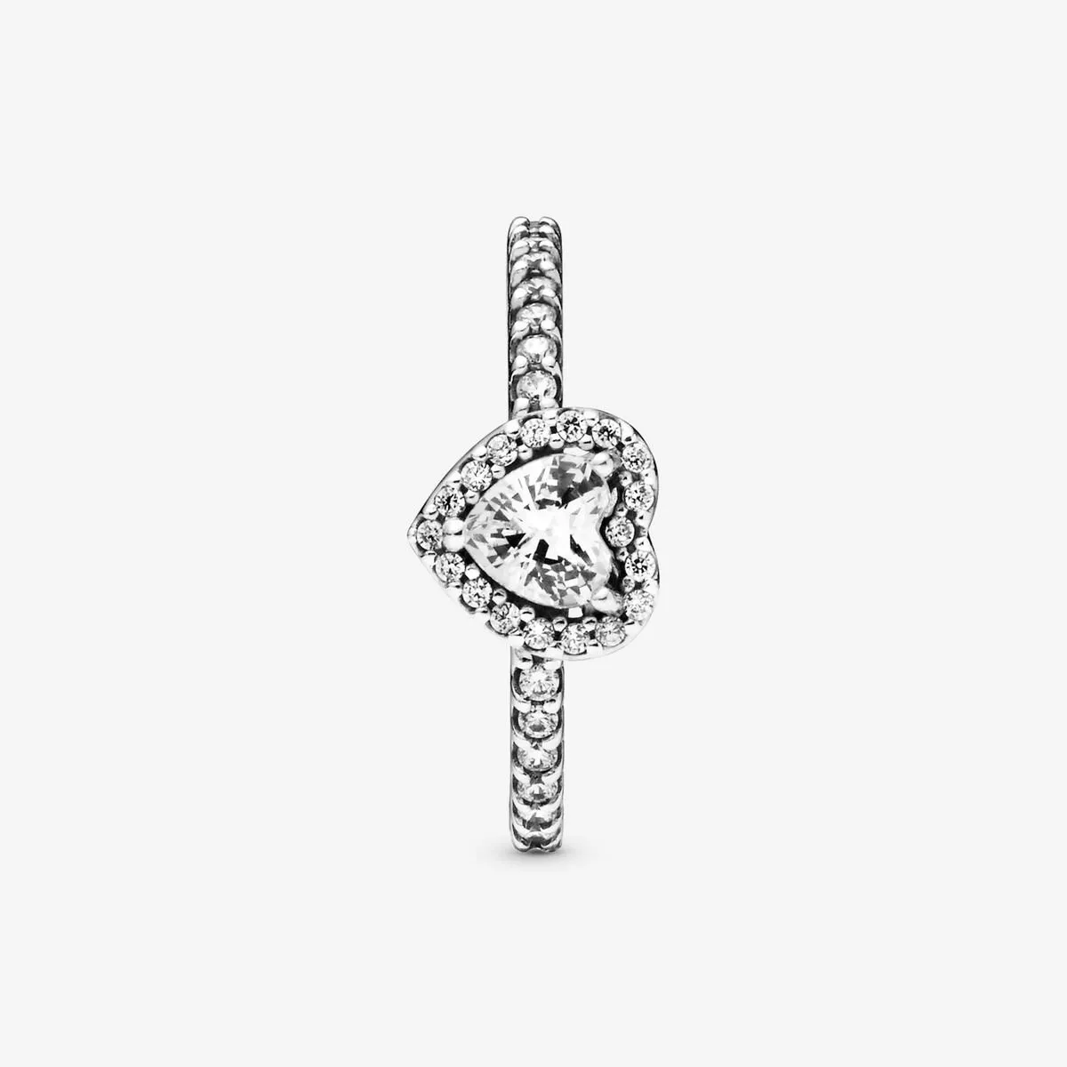 ANILLO CORAZóN EN RELIEVE  PANDORA