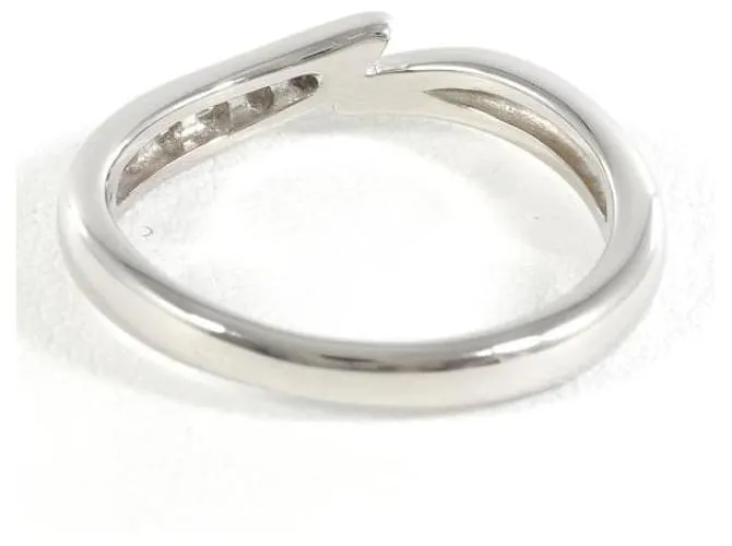 Anillo de diamante de platino Tasaki PT1000 tamaño 8 en excelente estado Plata 