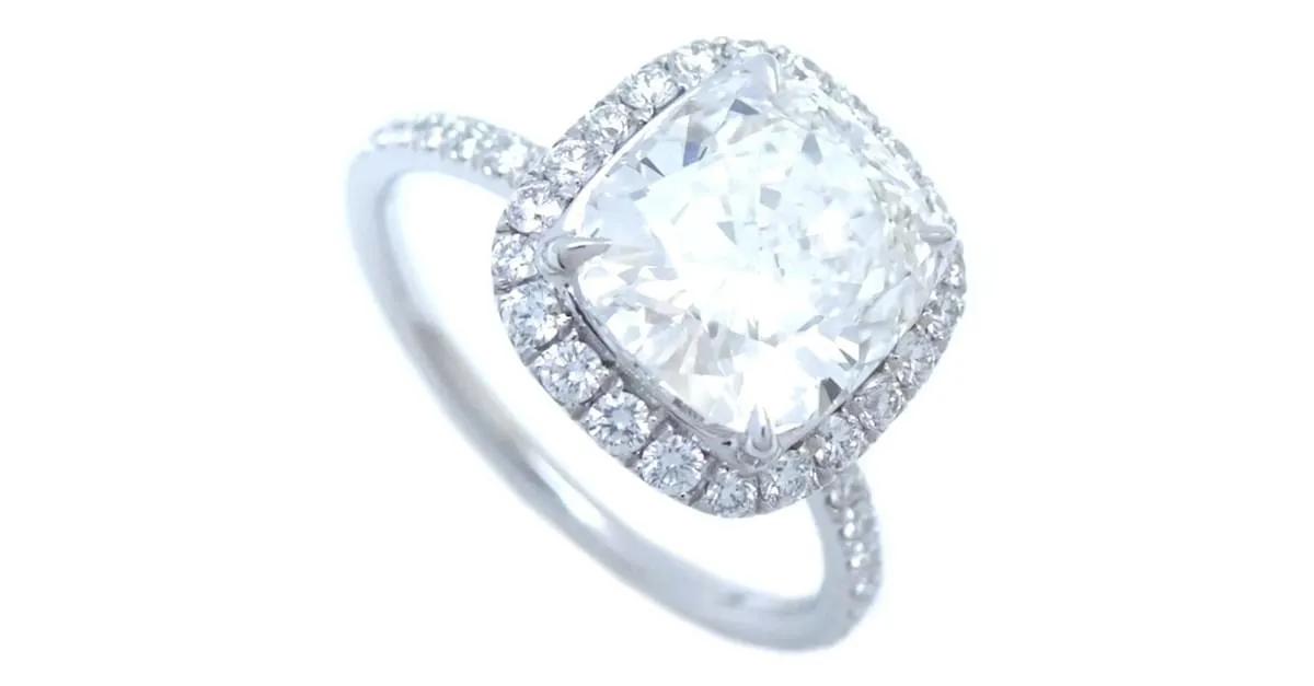 Anillo de diamante micropavé Harry Winston 