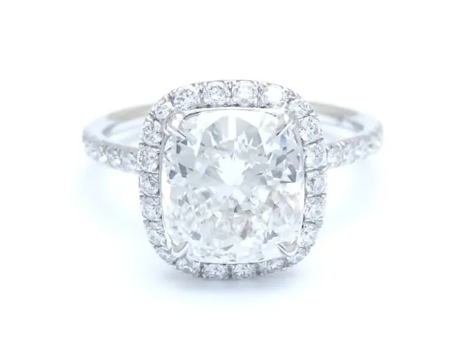 Anillo de diamante micropavé Harry Winston 