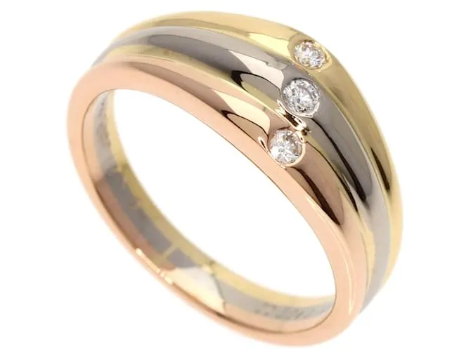 Anillo de diamante tricolor Cartier 