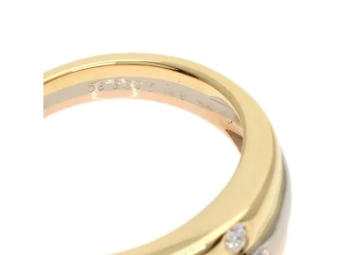 Anillo de diamante tricolor Cartier 