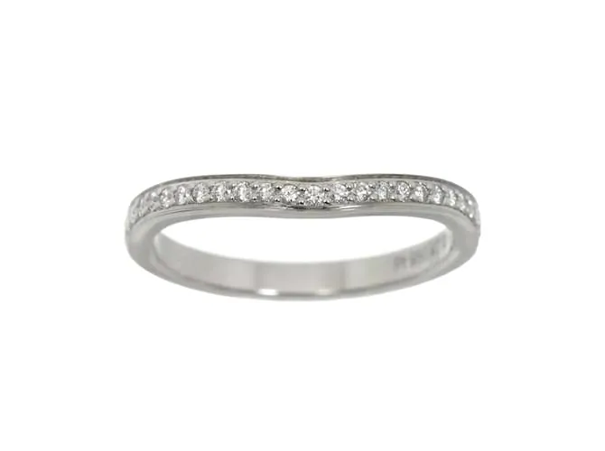 Anillo de platino con diamante Cartier Ballerina Curve #47 