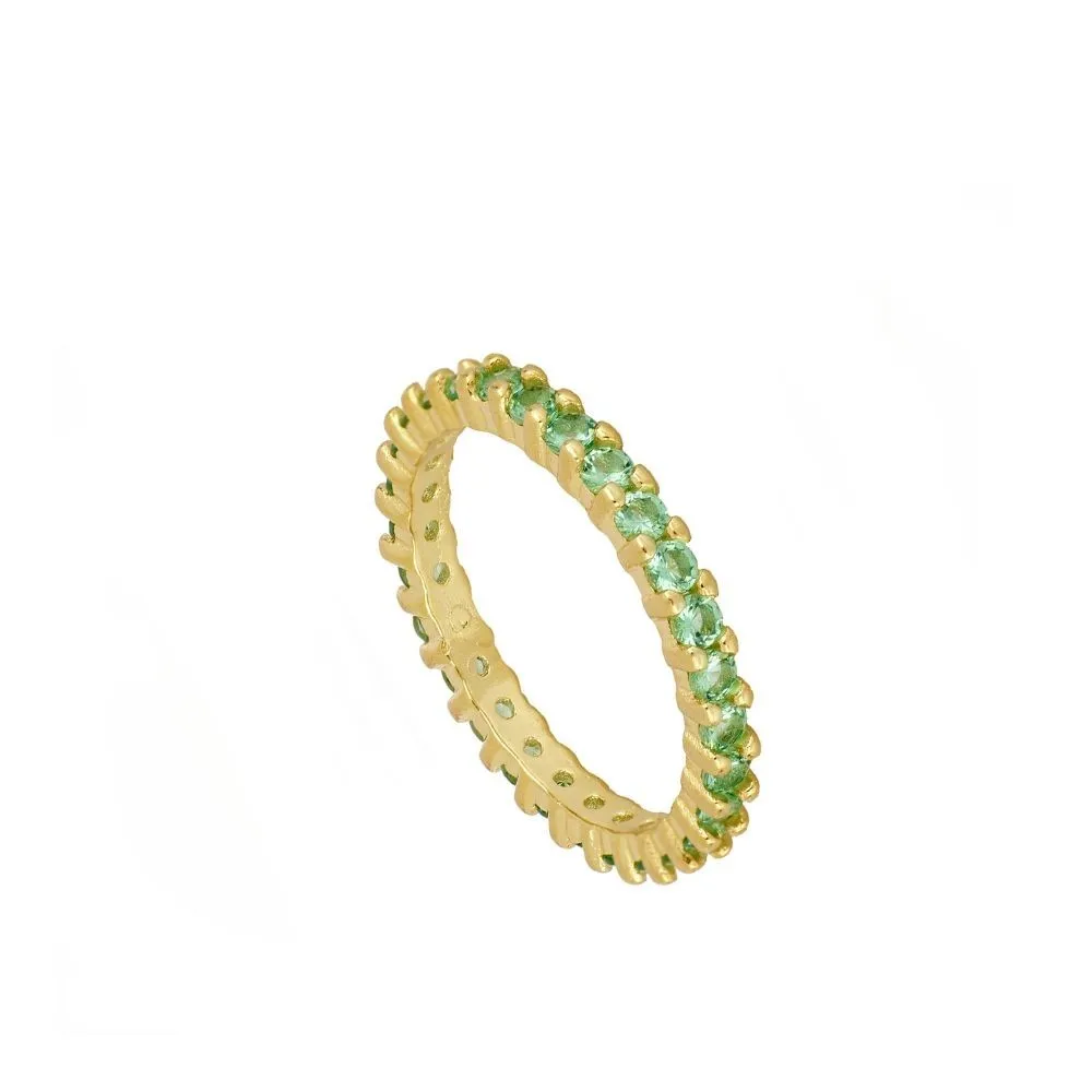 Anillo Eve Verde Oro