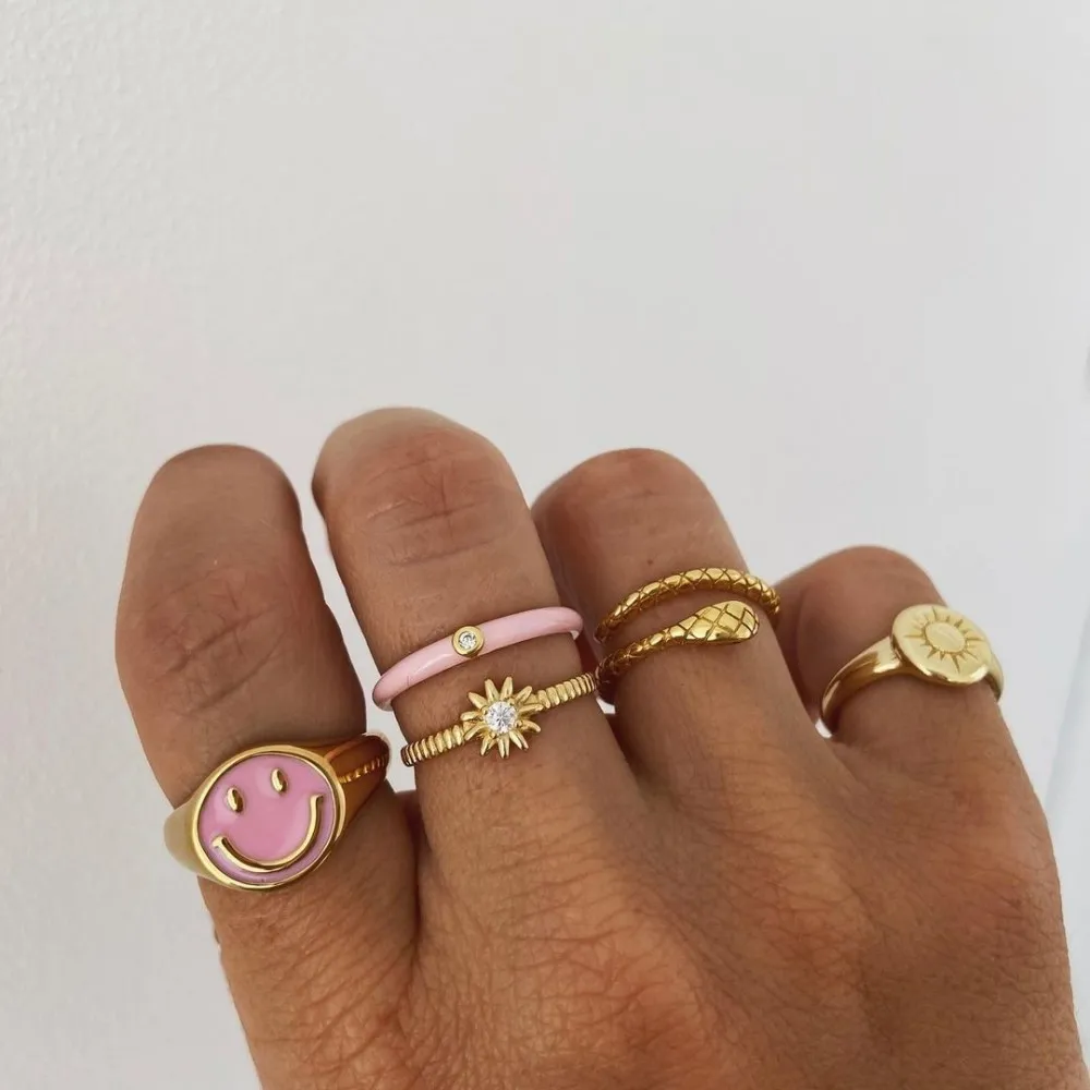 Anillo Main Rosa Oro