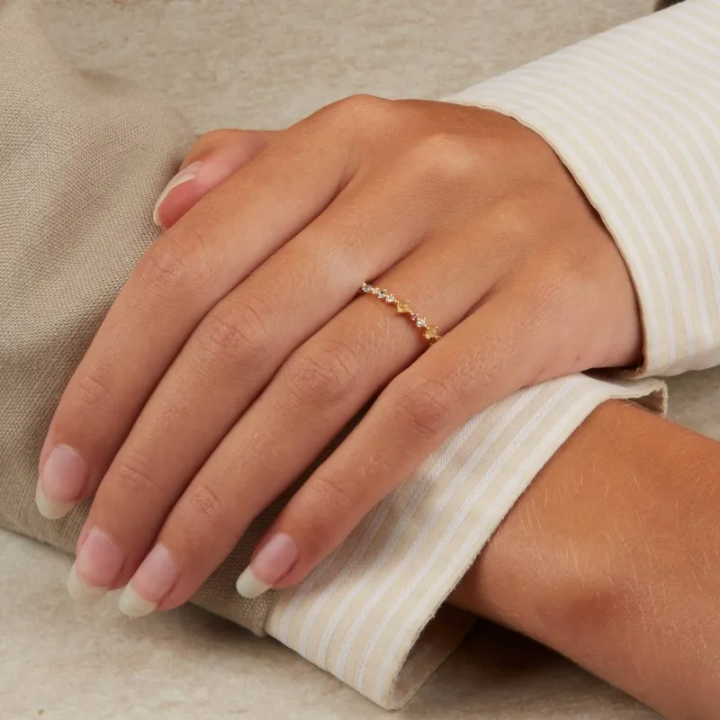 ANILLO PDPAOLA PAPILLON PLATA BAÑO ORO MUJER AN01191