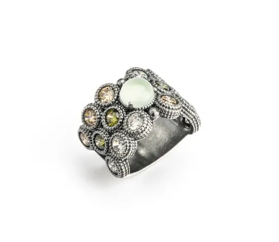 Anillo Raive Calcedonia y Circonitas 15673