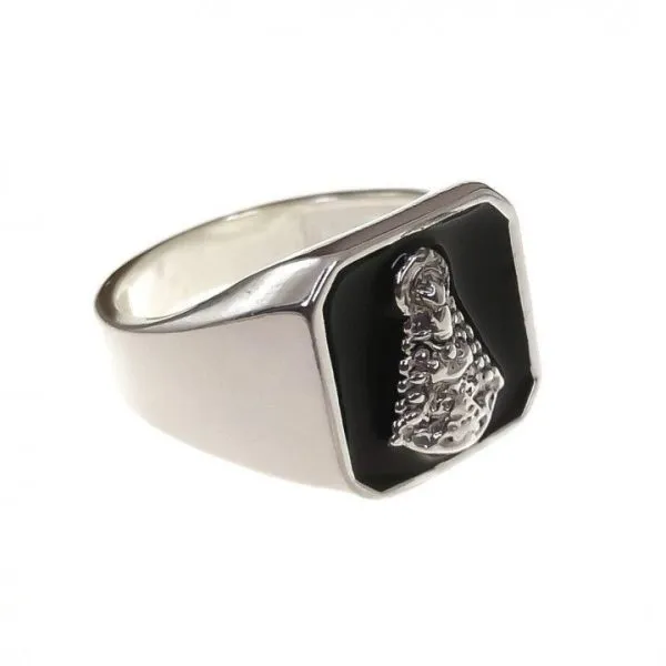 Anillo Sello Plata Virgen del Rocio