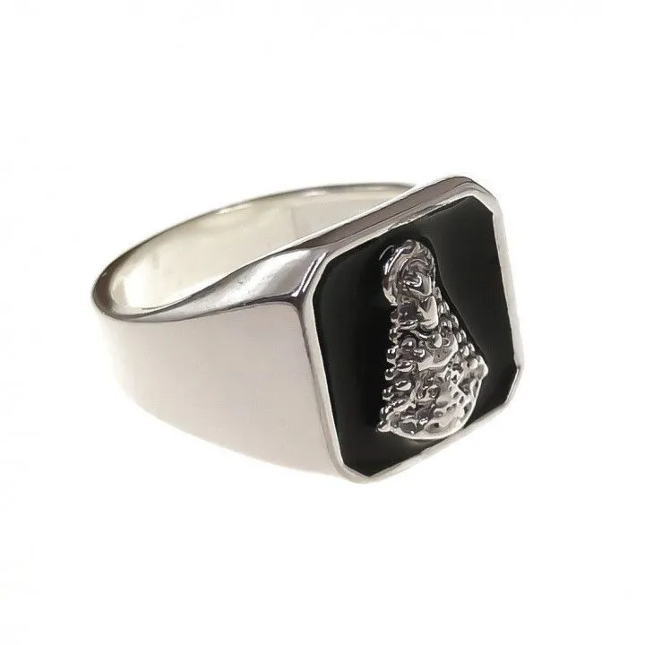 Anillo Sello Plata Virgen del Rocio