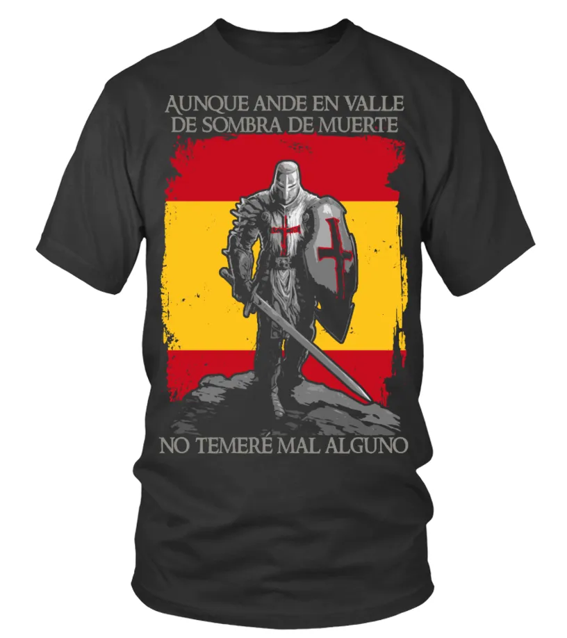 Aunque ande en valle de sombra y de muerte no tendé mal alguno Camiseta cuello redondo Unisex