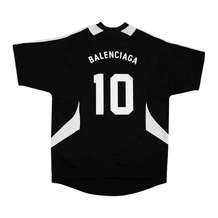 BALENCIAGA SOCCER TSHIRT 'BLACK/WHITE'