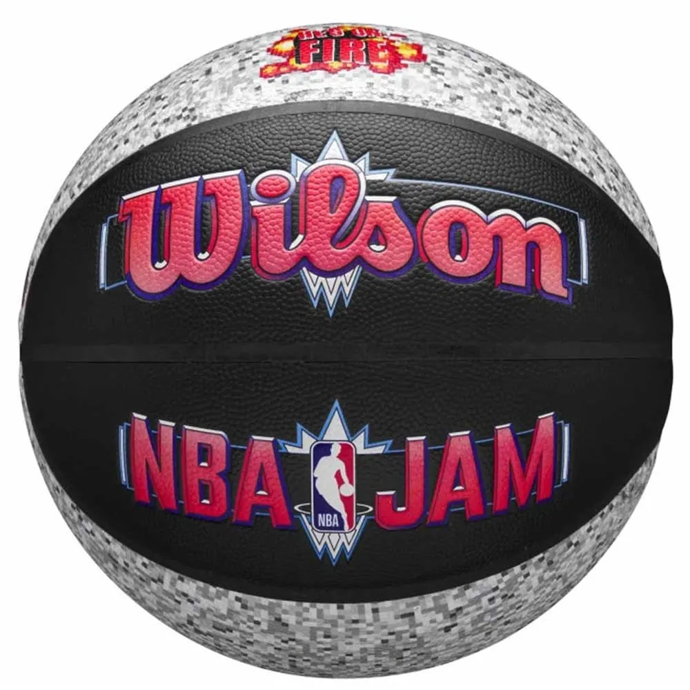 Balón Wilson NBA Jam He's On Fire Outdoor Basketball Sz7