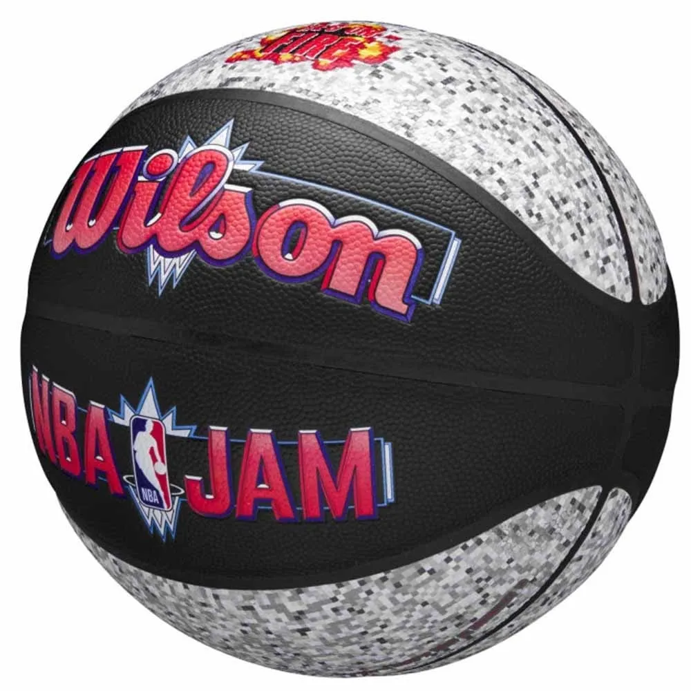 Balón Wilson NBA Jam He's On Fire Outdoor Basketball Sz7