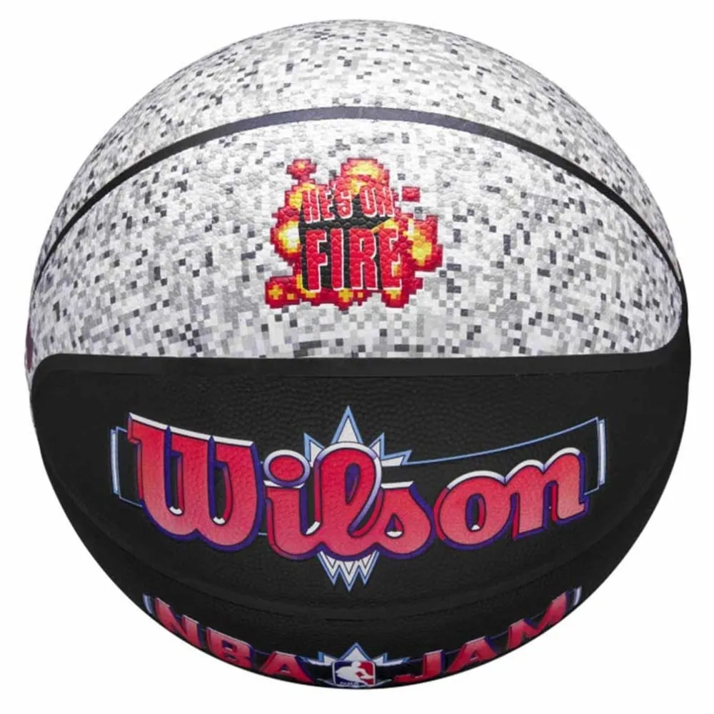 Balón Wilson NBA Jam He's On Fire Outdoor Basketball Sz7