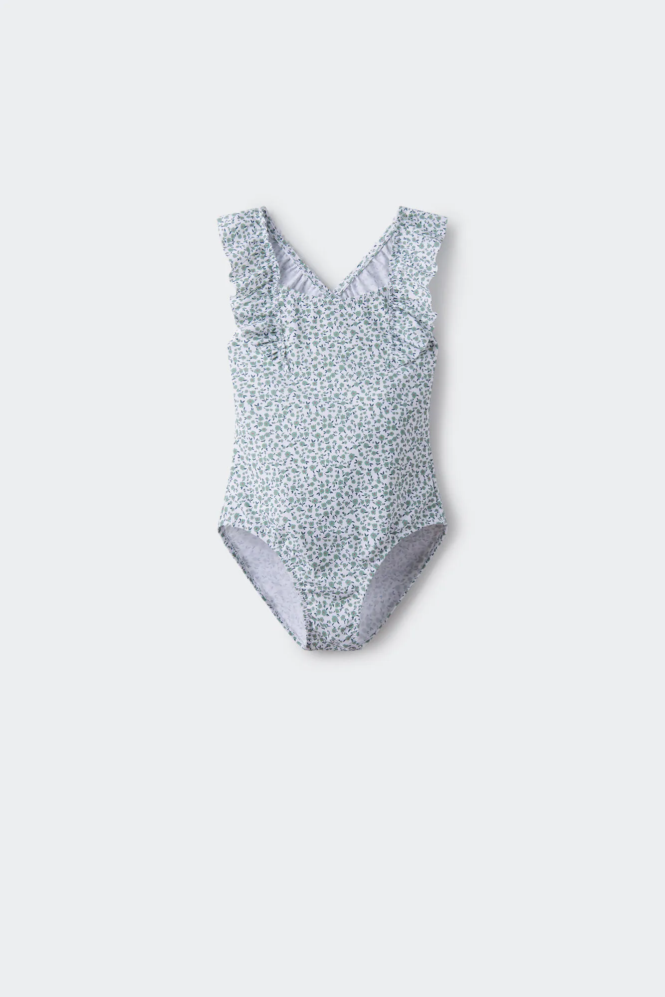 Bañador flores niña