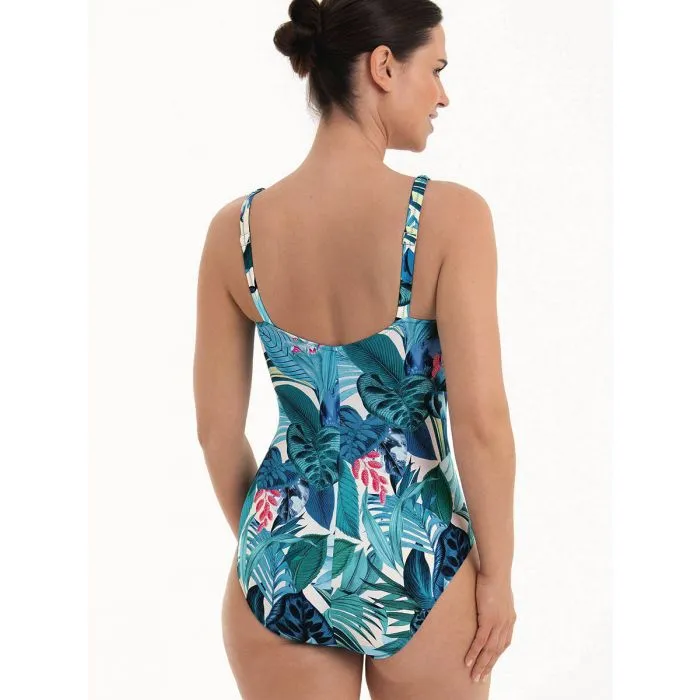 Bañador Mastectomía reductor Anita Submarine Blue Baku con foam 6310 Curasao