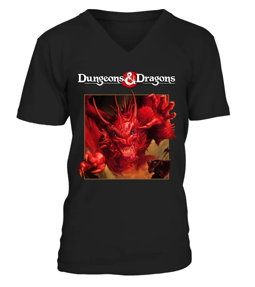 BDND1991001BK. BASIC DUNGEONS &AMP; DRAGON RULES CYCLOPEDIA  BASIC CAMISETA CUELLO EN V UNISEX