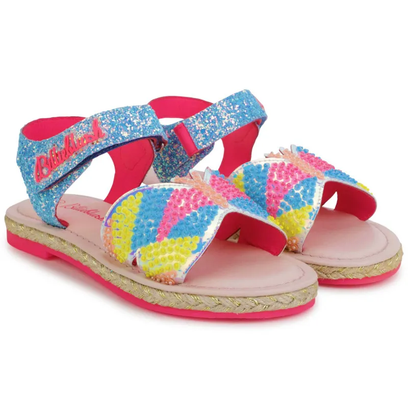 BILLIEBLUSH Sandalias con cuentas y velcro