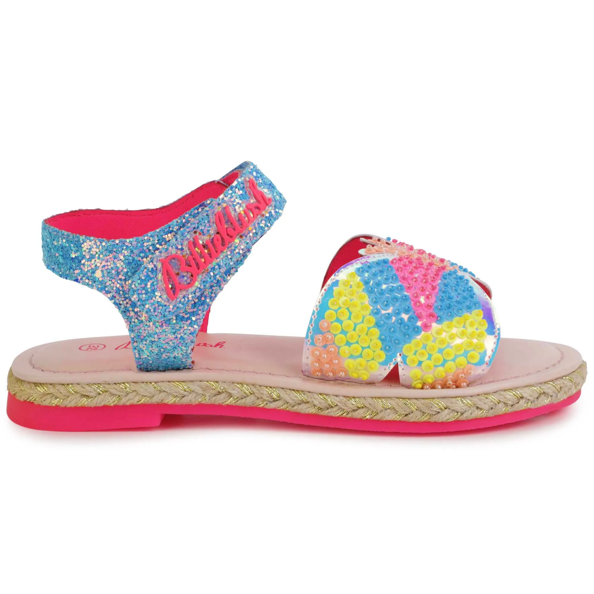 BILLIEBLUSH Sandalias con cuentas y velcro