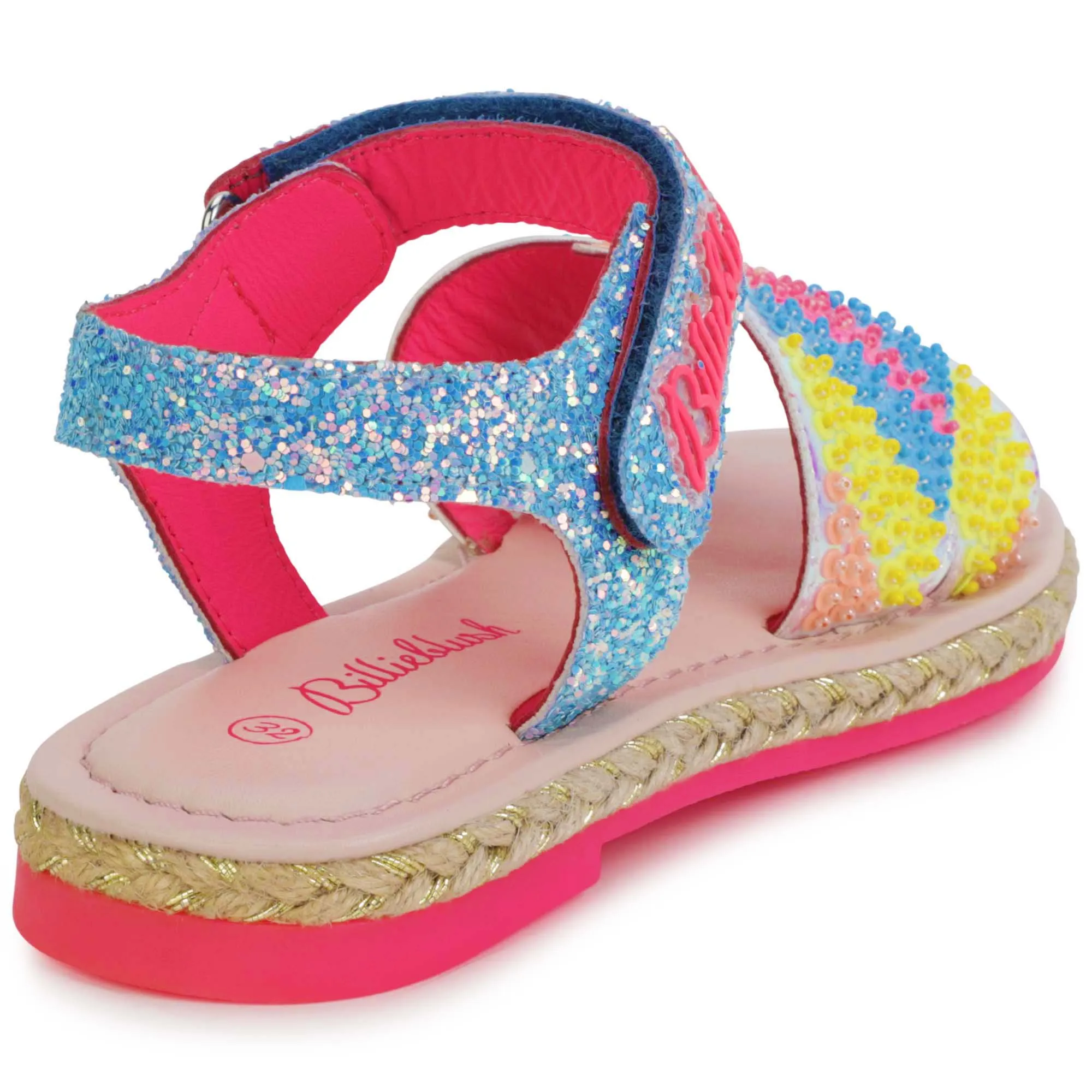 BILLIEBLUSH Sandalias con cuentas y velcro