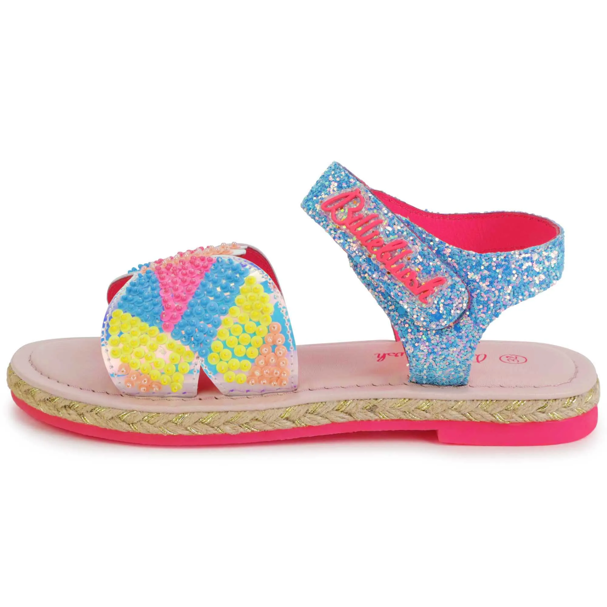 BILLIEBLUSH Sandalias con cuentas y velcro