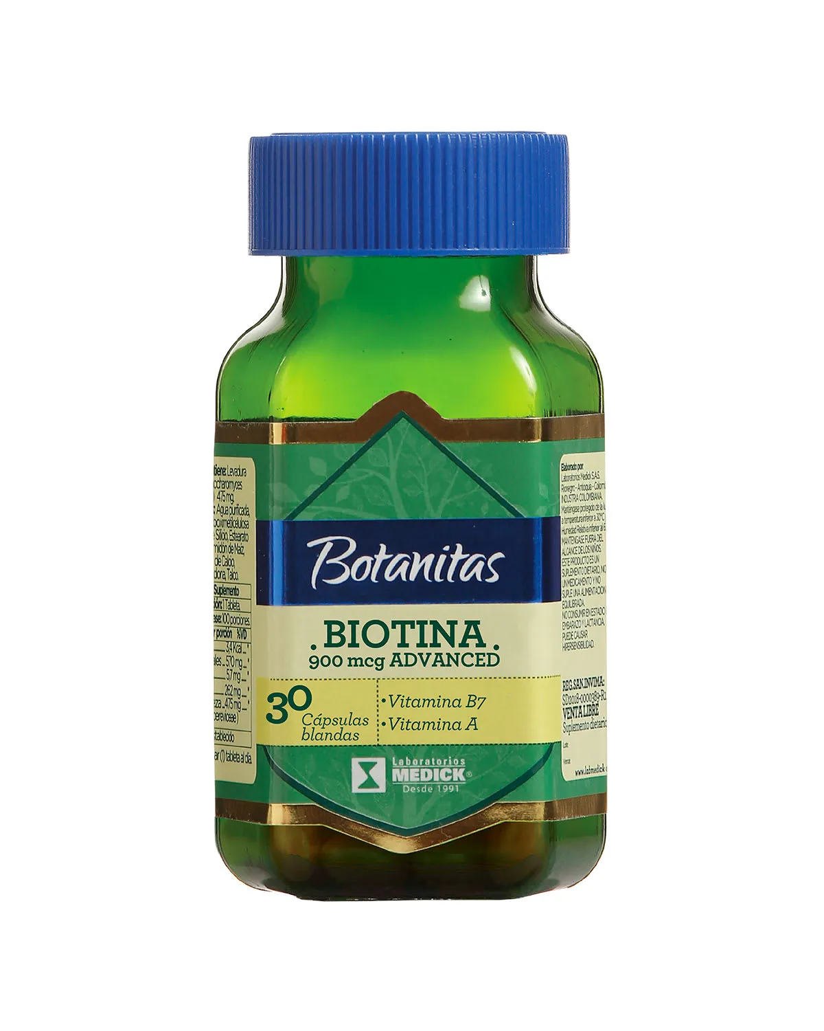 Biotina 900 mcg advanced x 30 cápsulas blandas