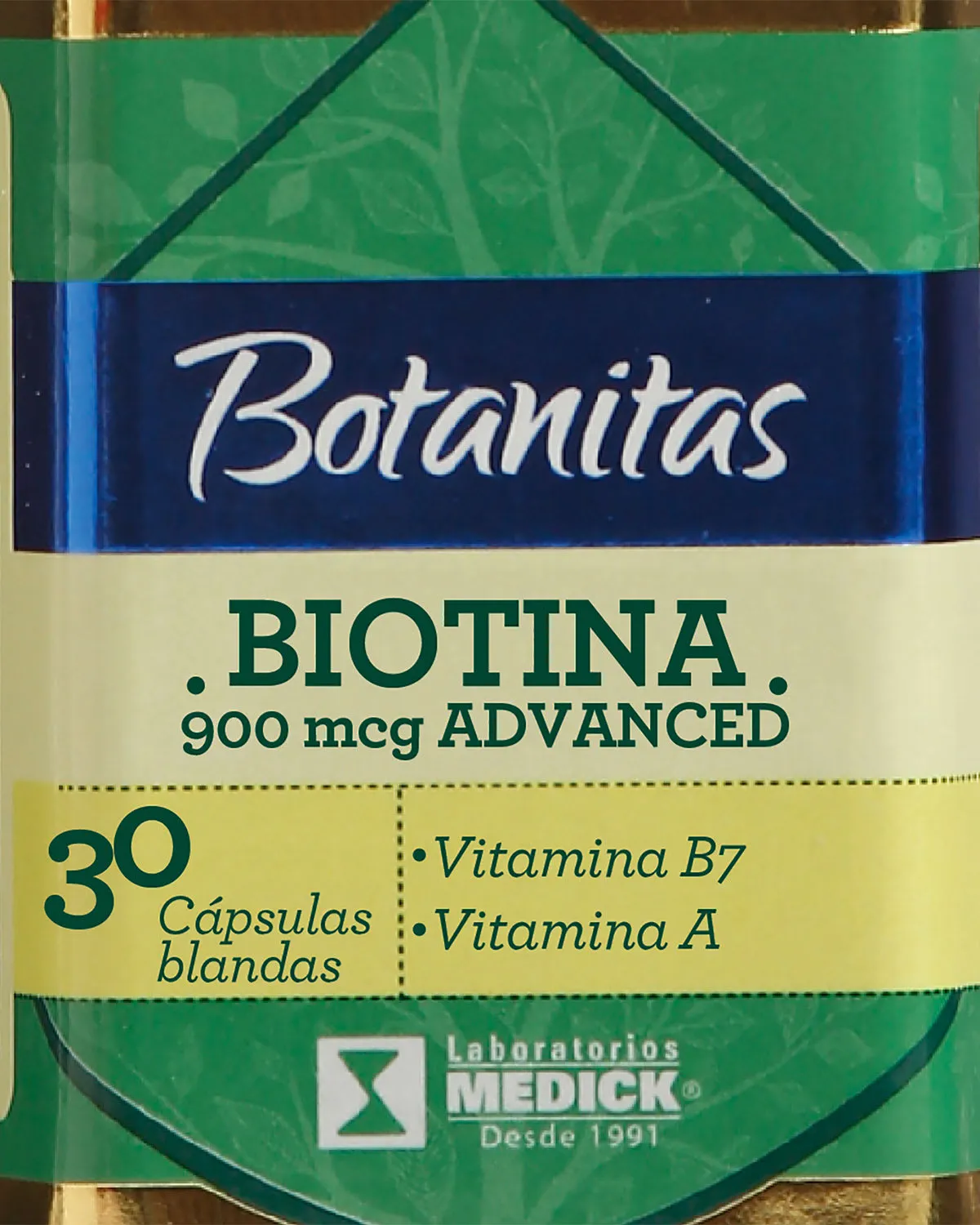 Biotina 900 mcg advanced x 30 cápsulas blandas