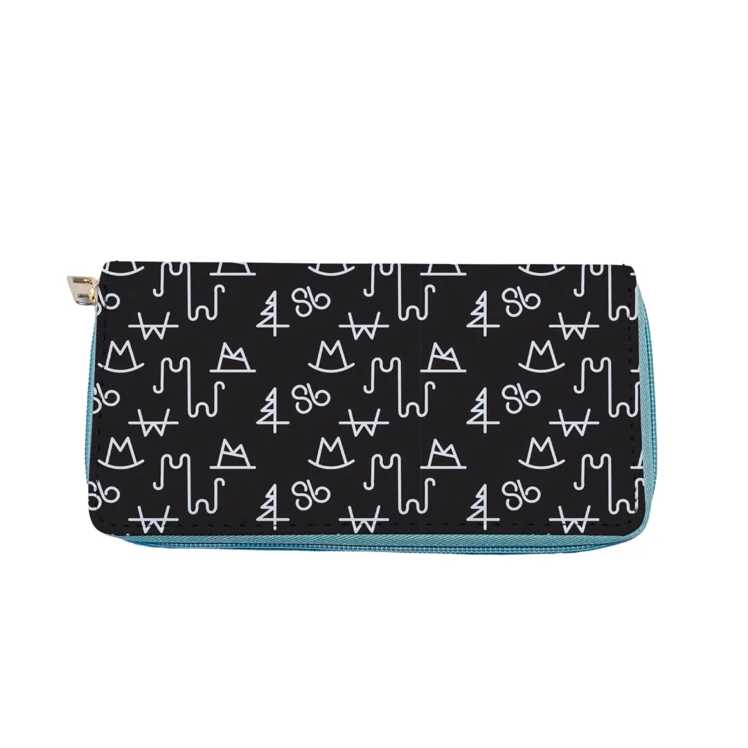 BLACK BRANDED WALLET