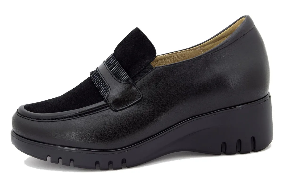 Black Leather Moccasin