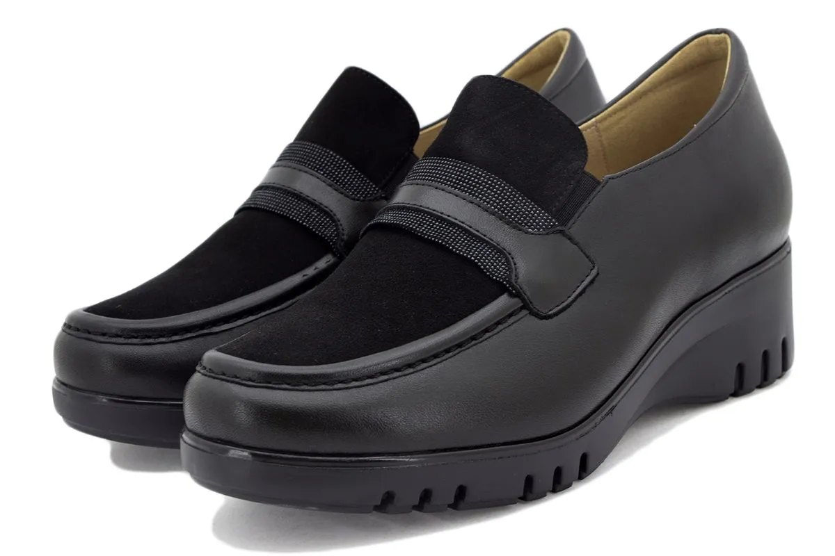Black Leather Moccasin